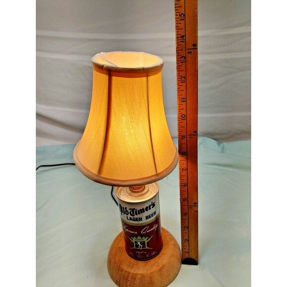Homemade Older Timers Lager Beer Can Lamp, Light-Works Great! One of A Kind - Picture 7 of 12